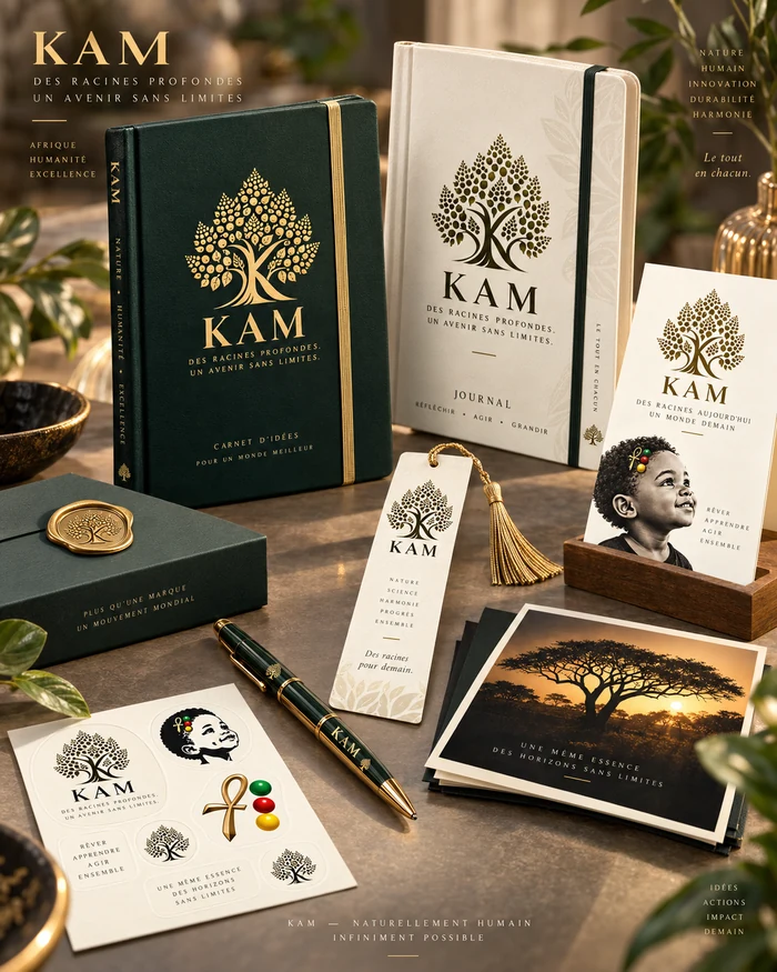 Notebooks, bookmarks, stickers — KAM