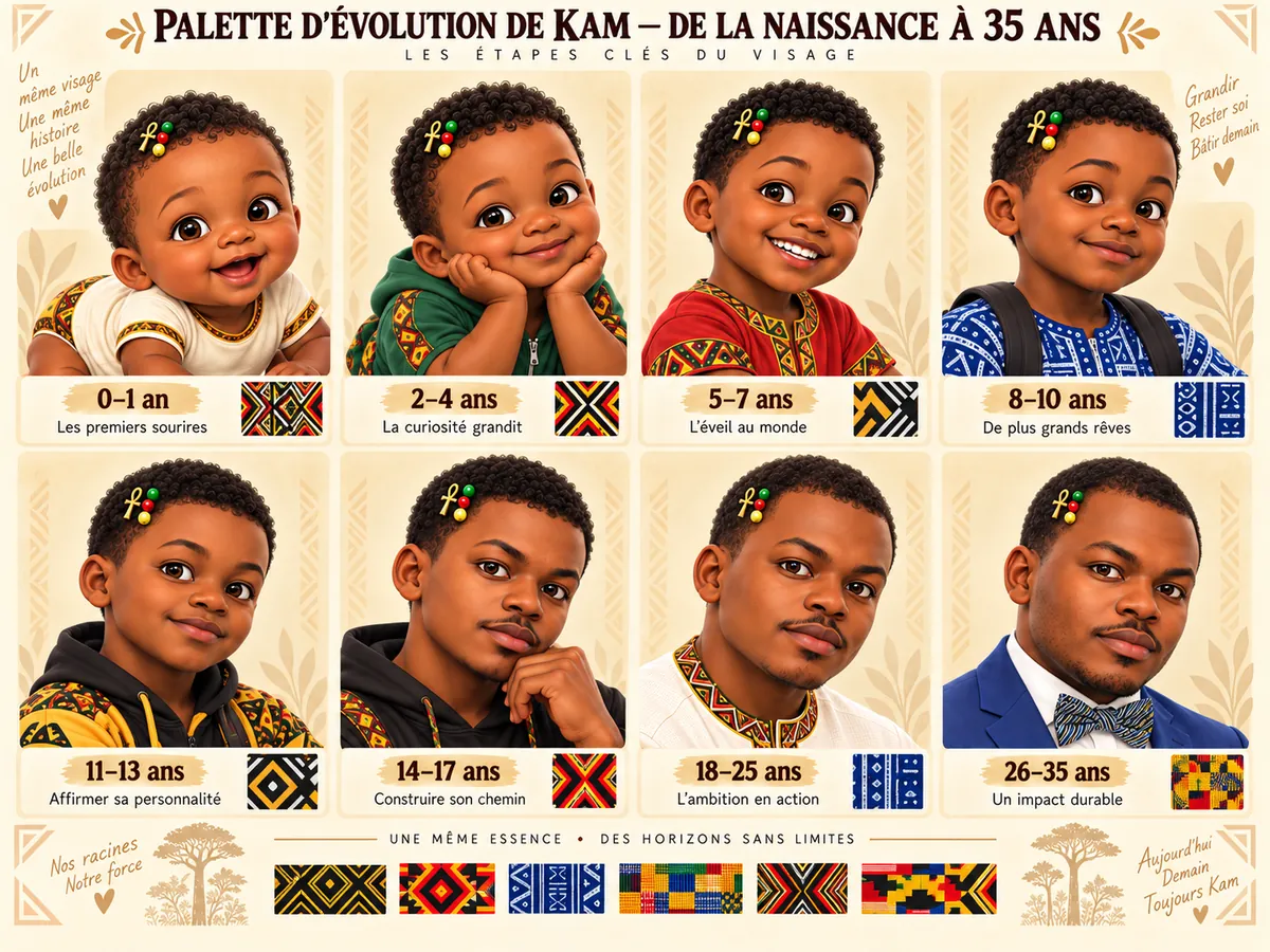 Character palette: Kam