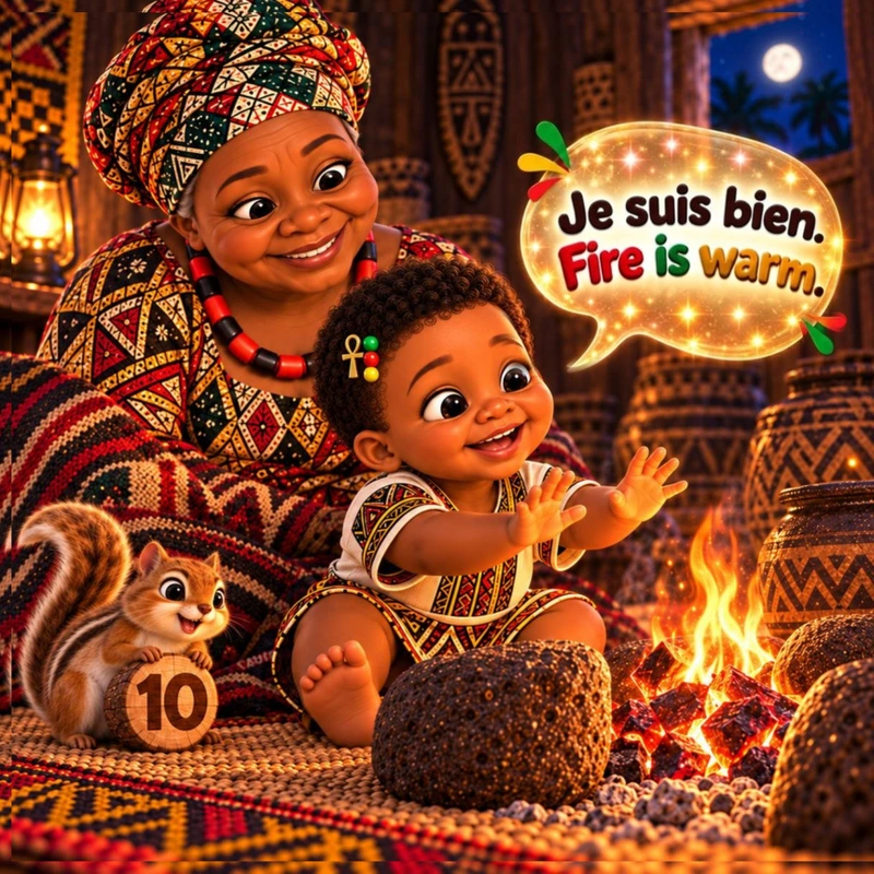 Le chant partagé — Kam, Ânkh et perles vert, rouge, jaune